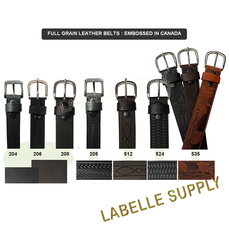 122602030 Full Grain Leather Belts - LaBelle Supply
