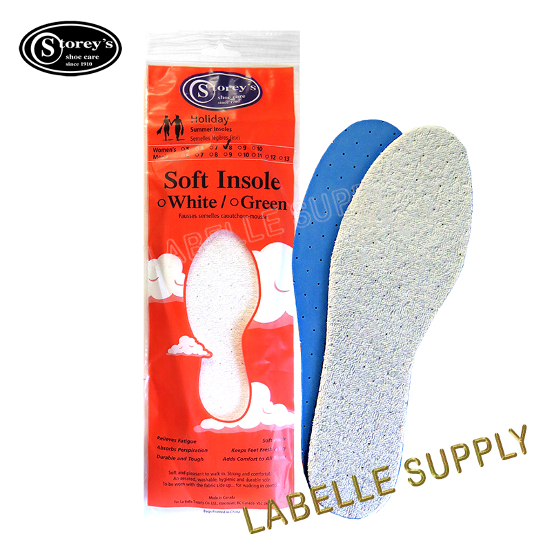 167050005 Storey’s Soft White Insoles - LaBelle Supply