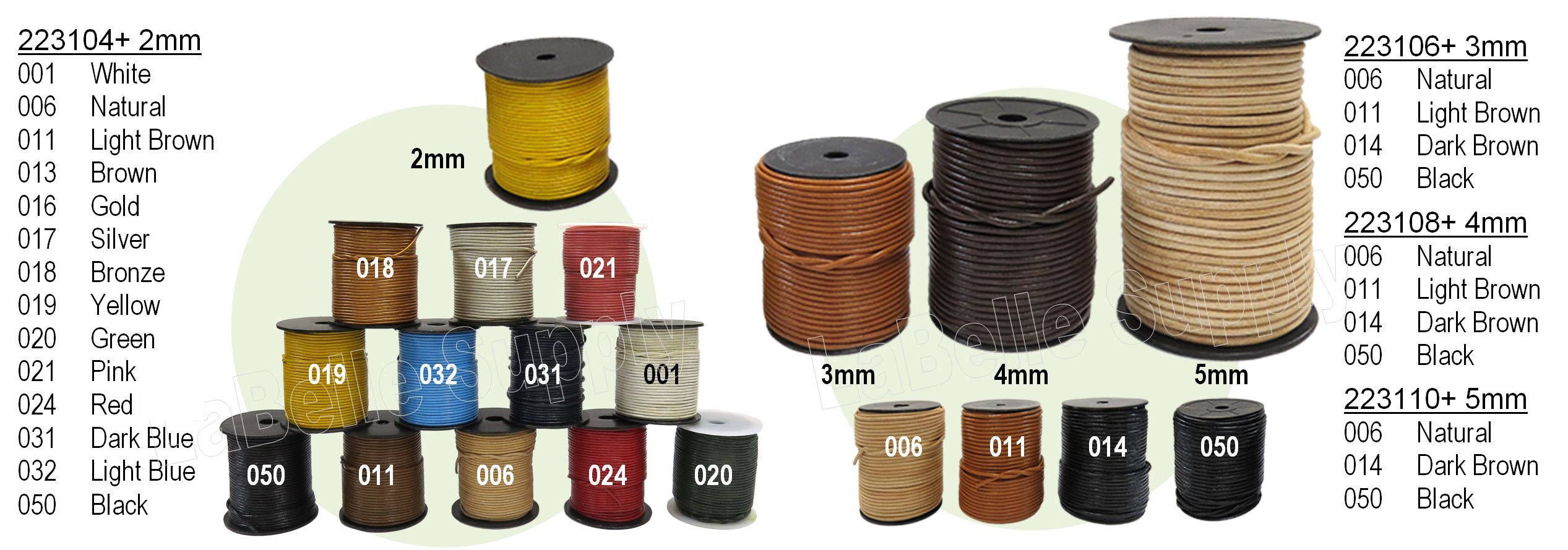 Leather Laces Round - LaBelle Supply