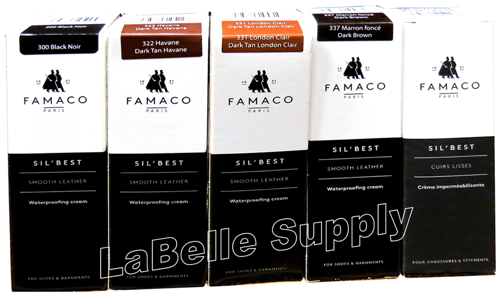 262580300 Famaco Sil’Best Smooth Leather Cream 5 Colours - LaBelle Supply