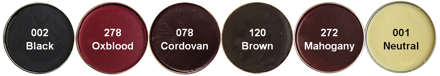 263520001 Kelly's Paste 3 oz Colour Chart