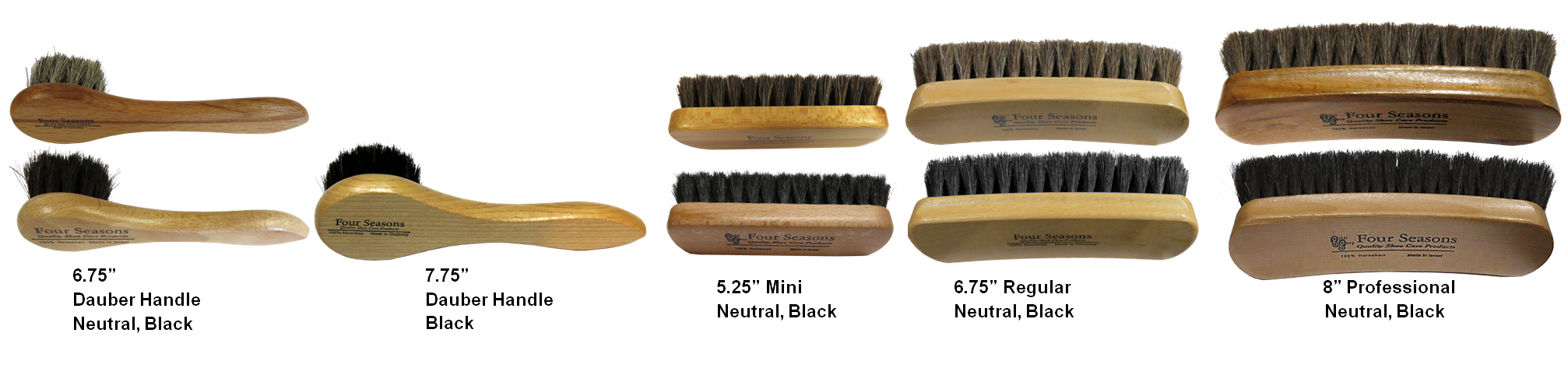 Four Seasons Brushes 5 styles - LaBelle Supply