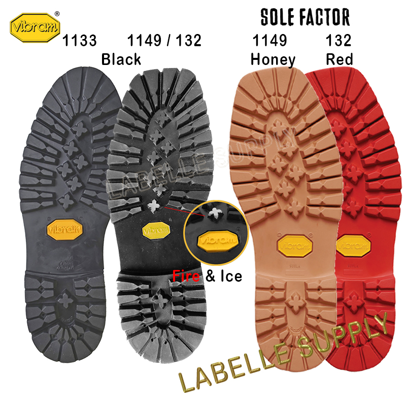 Vibram Montagna Full Soles 1133 1149 132 - LaBelle Supply